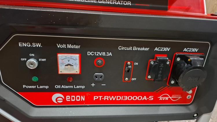 موتور برق ادون مدل RWD13000A ظرفیت ۱۰ کیلووات تک فاز