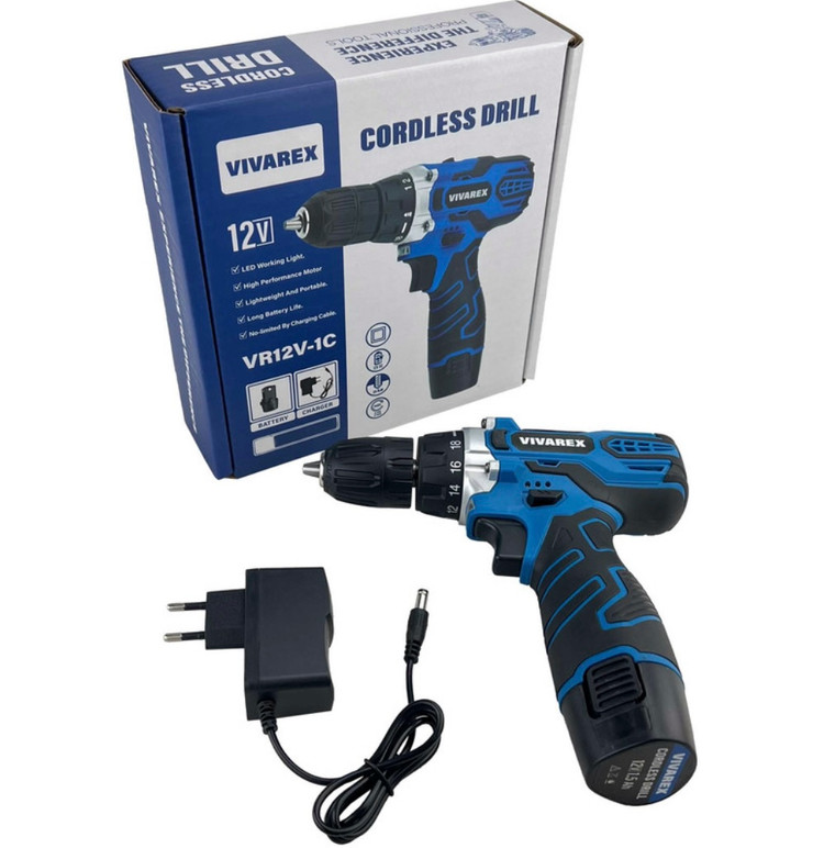 دریل پیچ گوشتی شارژی ویوارکس مدل VR12v-1C