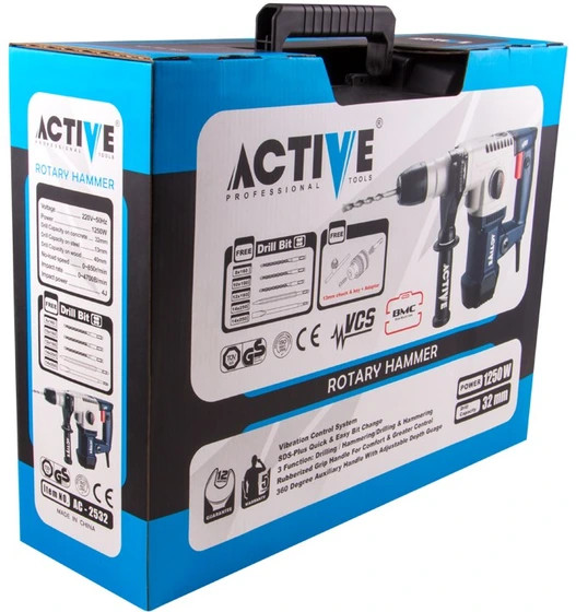 بتن کن اکتیو مدل AC2532 قدرت ۱۲۵۰ وات با ۴ شیار