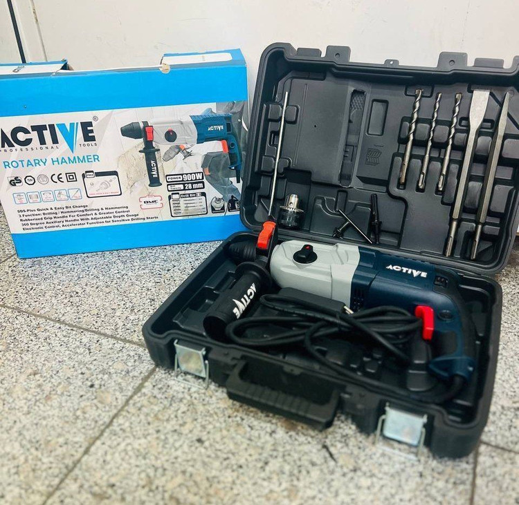 دریل بتن کن اکتیو مدل AC-2228M ظرفیت ۳ کیلوگرم ۴ شیار ۹۰۰ وات