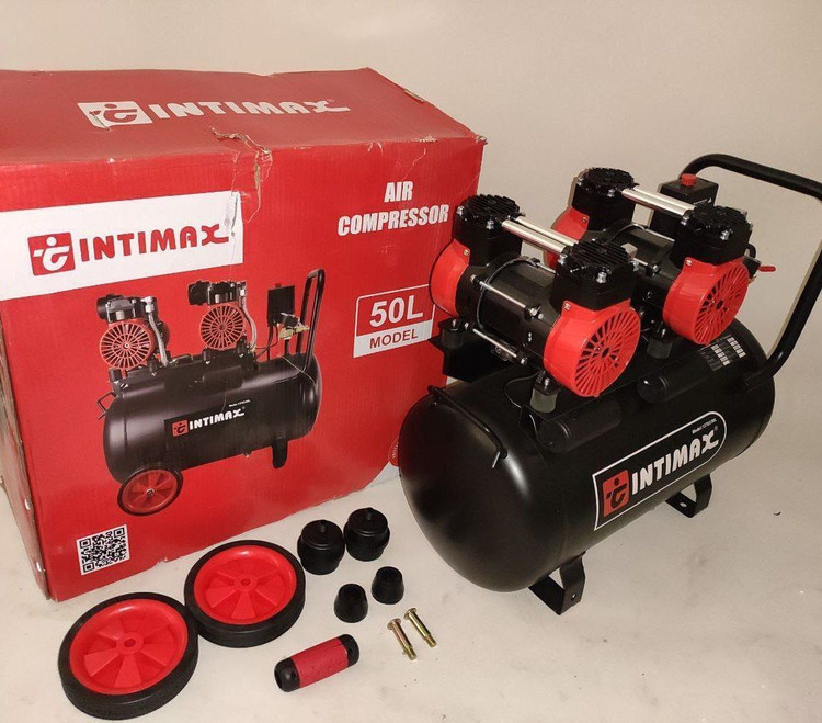 کمپرسور هوا اینتیمکس مدل 50L روغنی سایلنت دو موتوره