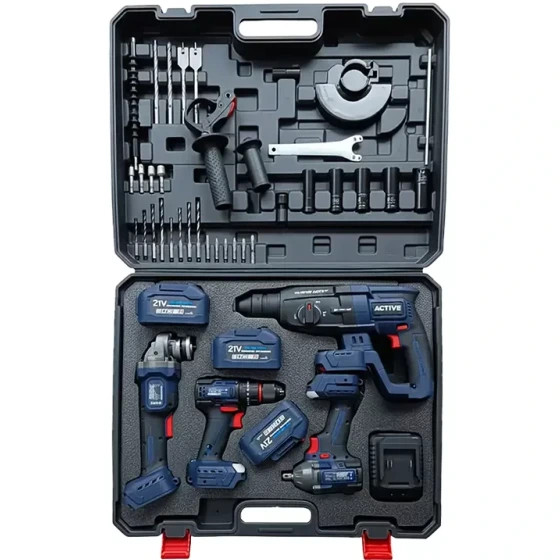 ست چهار عددی اکتیو تولز مدل AC3224BL با باتری ۲۱ ولت