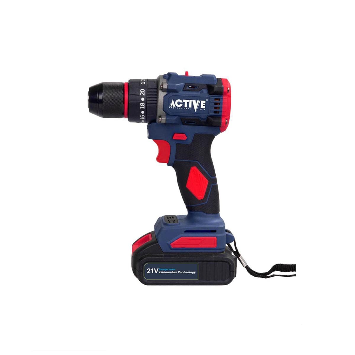 دریل شارژی 21 ولت براشلس چکش AC-3121BL اکتیو (با ضمانت شرکتی)