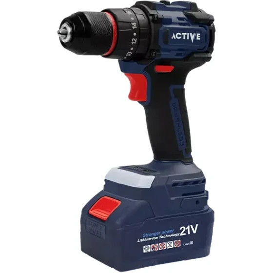 کیت ۳ عددی دریل و فرز و بتن کن شارژی اکتیو مدل AC3223BL با باتری ۲۱ ولت